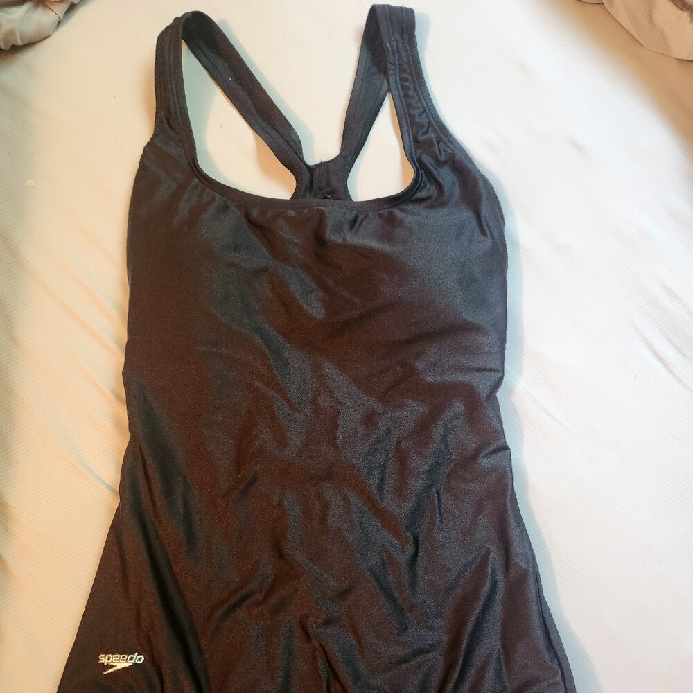 Black size 10 womens one piece speedo